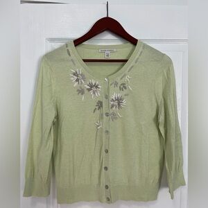 Banana Republic Lime Green Cardigan